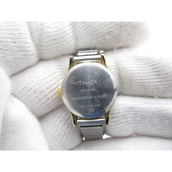 Women Timex Quartz WR Analog 19mm Round Watch (H619) "New Battery" - Picture 3 of 10